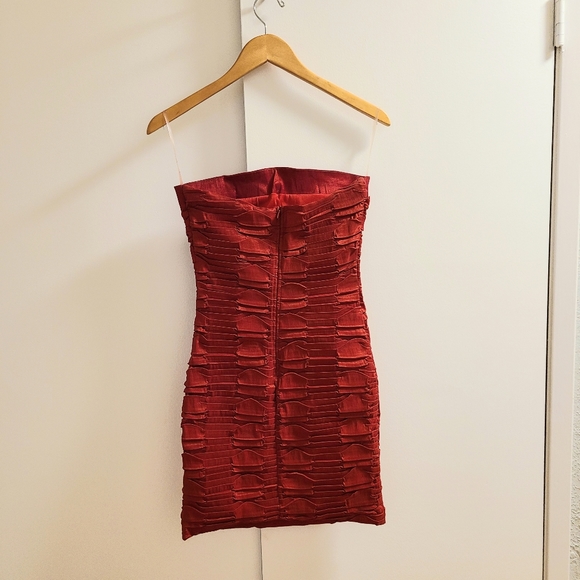 Red Mini Dress - Picture 2 of 5